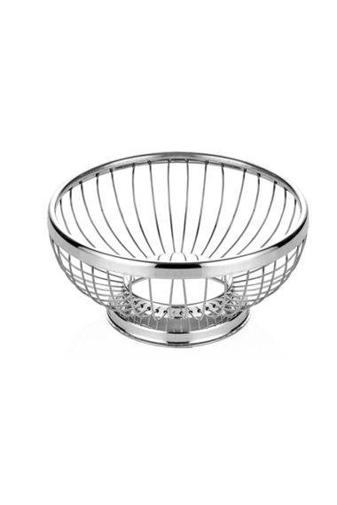 Stainless Round Bread And Fruit Basket