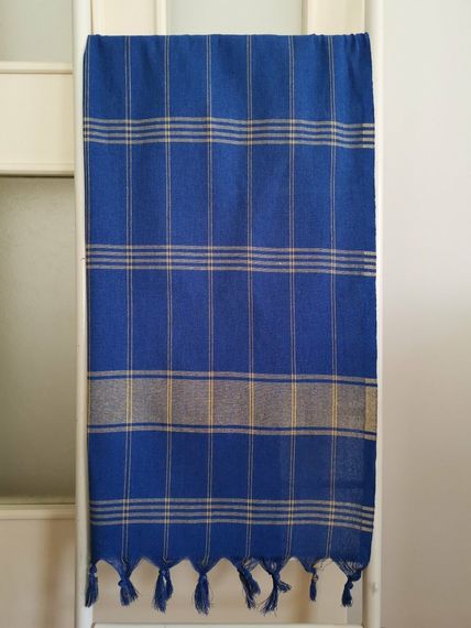 Hammam Loincloth 80x180 Yellow Navy Blue