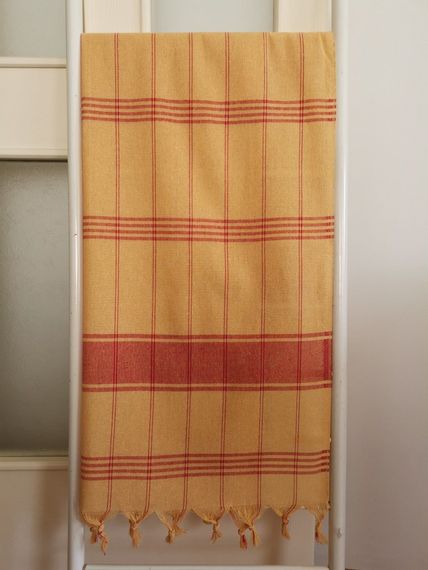 Turkish Bath Peshtemali 80x180 Yellow Red