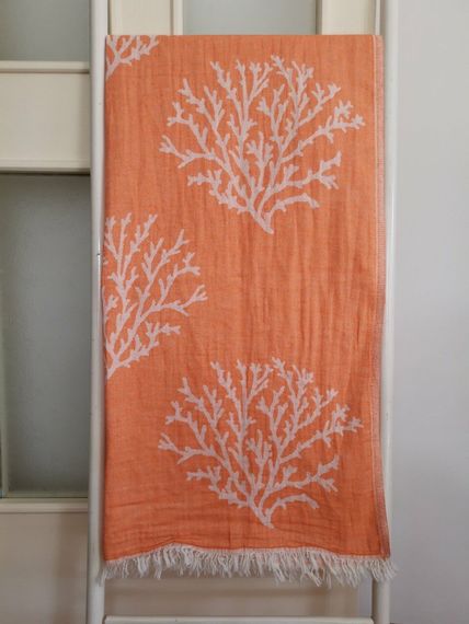 Peshtemal, Bath Towel, Double Layer Reef Orange - photo 2