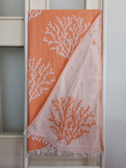 Peshtemal, Bath Towel, Double Layer Reef Orange - photo 1