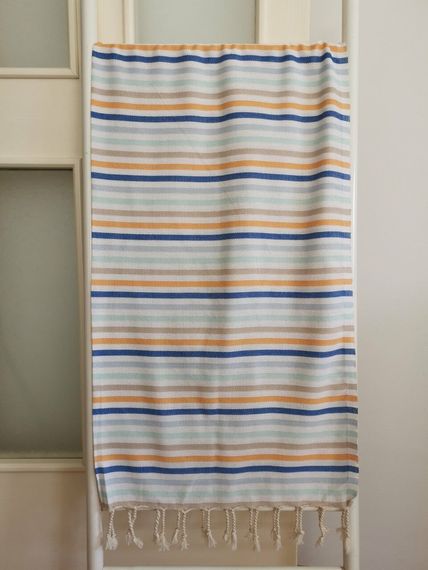 Loincloth, Beach Towel, Zebra Multicolored Blue