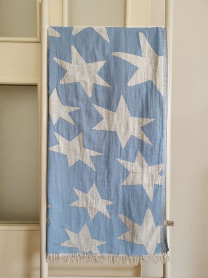 Peshtemal, Bath Towel, Double Layer Star Blue - photo 2