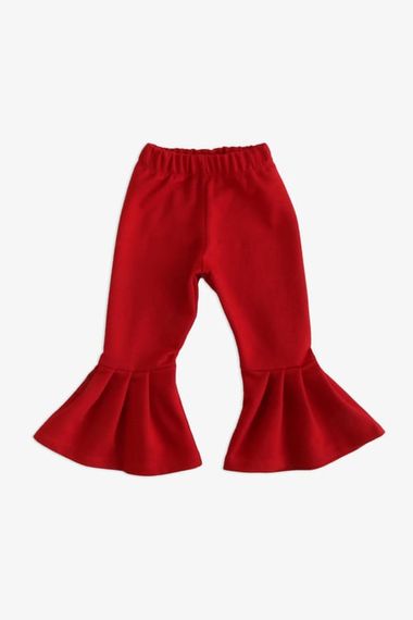 Baby Girl Red Flare Leg High Waist Elastic Leggings Trousers ALT-0004.3 - photo 1