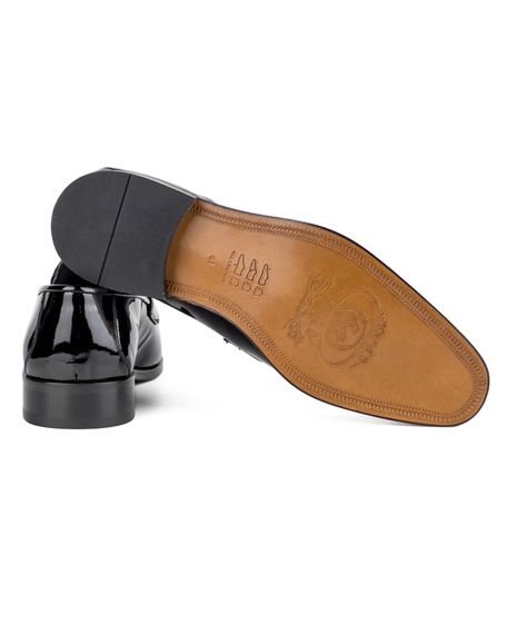 Legato Siyah Rugan Hakiki Deri Klasik Erkek Ayakkabı  - fotoğraf 3