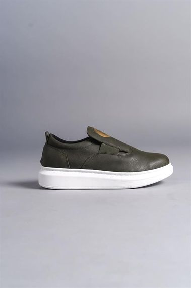 SLW161 Hippo Bağcıksız Cilt Erkek Günlük Sneaker Ayakkabı BT Haki - photo 4