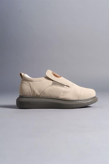 SLW161 Hippo Bağcıksız Süet Erkek Günlük Sneaker Ayakkabı GT Bej - photo 4