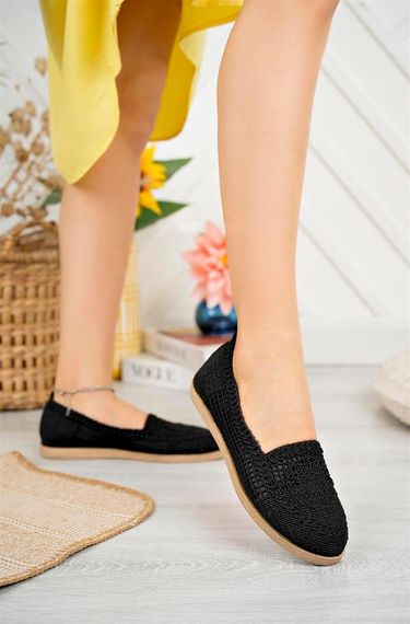 Women's Knitted Ballerina Shoes Women's Shoes Casual Shoes Black - photo 4