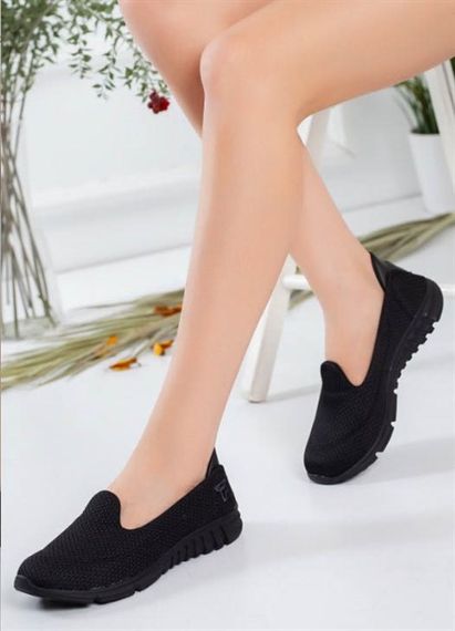 Black Black Women's Sports Ballerina Walking Shoes - photo 3