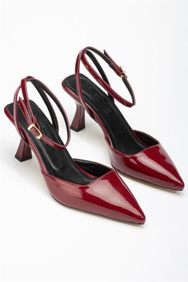 Бордовые женские туфли на среднем каблуке 7 см, идеально подходят для повседневной носки, полностью ручная работа, отечественное производство - фото 4