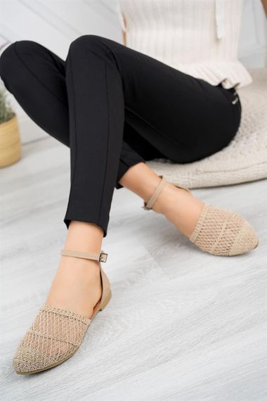 Aymood В'язані балетки з зав'язками на щиколотці 502, текстиль, розмір 39 - фото 3