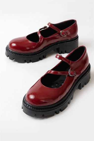 868-756 Bordo Rugan Günlük Yüksek Tabanlı Loafer Ayakkabı - photo 3