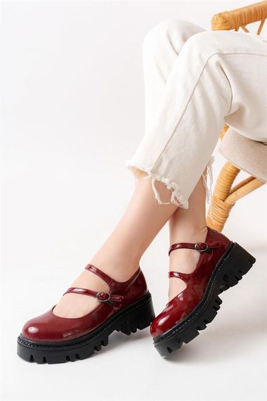 868-756 Bordo Rugan Günlük Yüksek Tabanlı Loafer Ayakkabı - photo 2