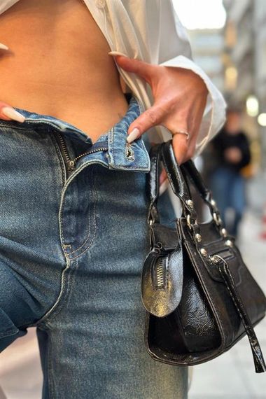 Lacivert Comfy Jeans Pantolon - фото 2