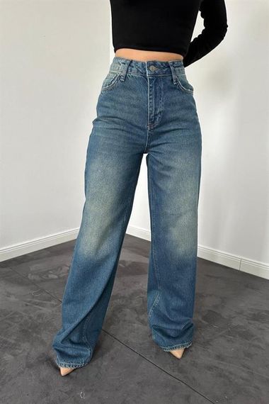 Lacivert Comfy Jeans Pantolon - фото 4