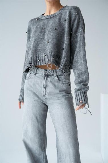 İncili Kazak - Gri - photo 3