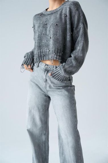 İncili Kazak - Gri - photo 5