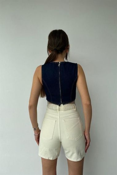 Mavi Altı Zincirli Bluz - фото 4