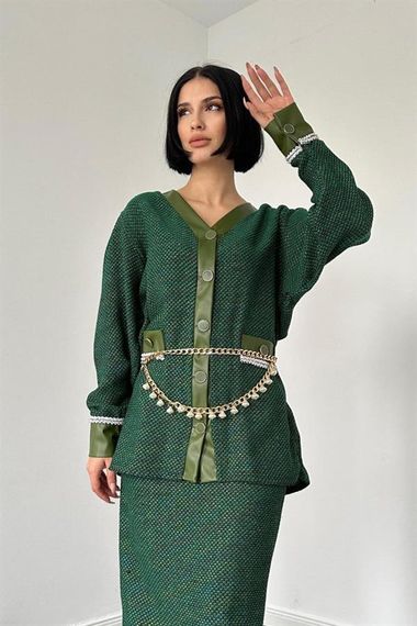 Yeşil Simli Tüvil Takım - фото 2