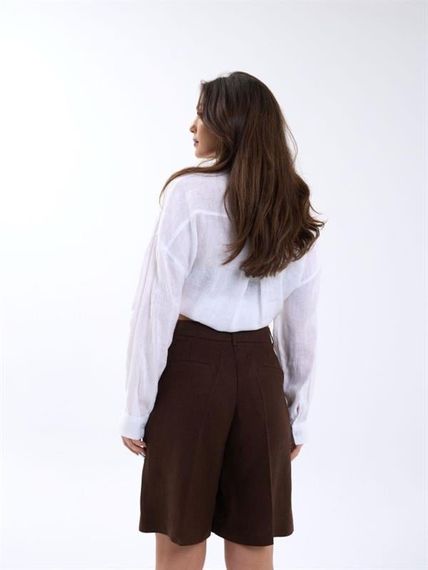 7066 ŞORT-KAHVE - фото 2