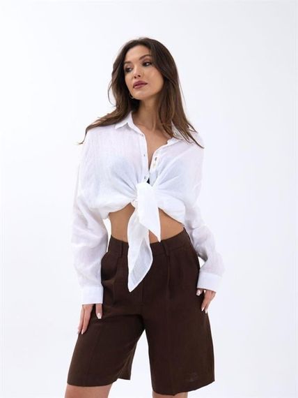 7066 ŞORT-KAHVE - фото 1