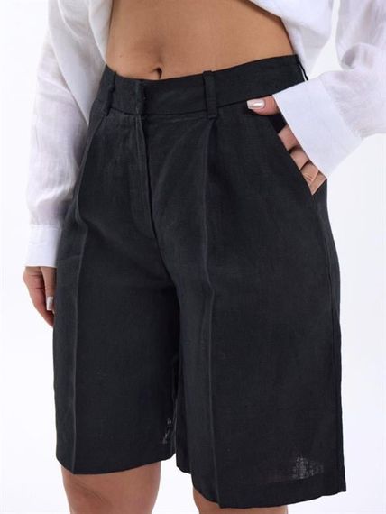 7066 ŞORT-SİYAH - фото 2