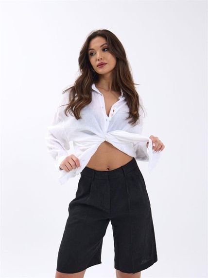 7066 ŞORT-SİYAH - фото 4