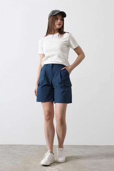Cargo Cepli Şort - İndigo - photo 2