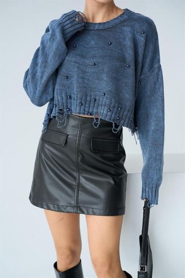 İncili Kazak - İndigo - صورة 1