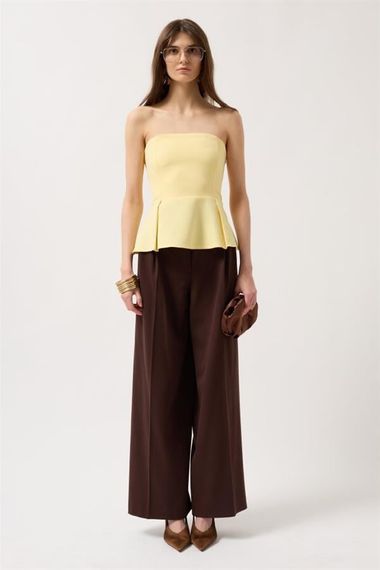 Pileli Straplez Bluz - photo 2