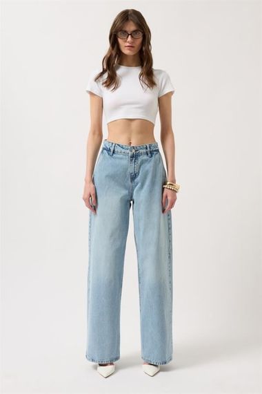 Düşük Bel Straight Jean - фото 2