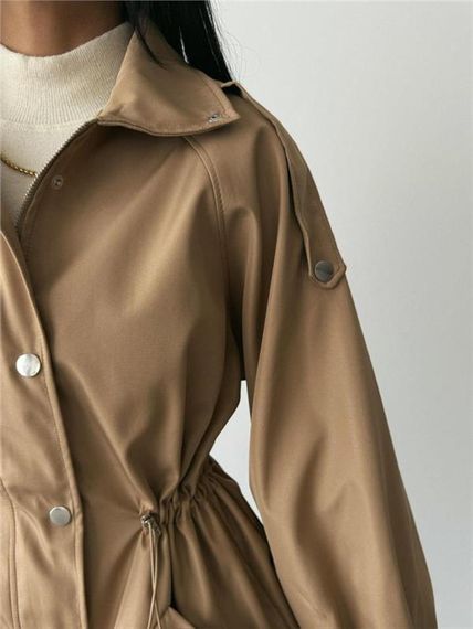 MONT BEL BÜZGÜ BALIKÇI YAKA SOFT KUMAŞ - Kahverengi - photo 2