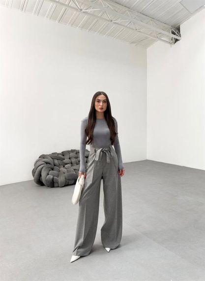 Sante Çi̇zgi̇li̇ Bel Kuşakli Palazzo Pantolon - photo 1