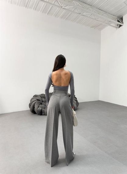 Sante Çi̇zgi̇li̇ Bel Kuşakli Palazzo Pantolon - photo 2