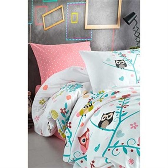 COTTON LIFE SINGLE BEDDING SET LOLA MINT