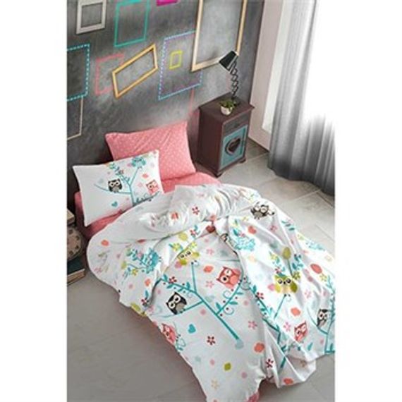 COTTON LIFE SINGLE BEDDING SET LOLA MINT