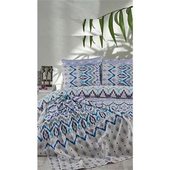 Cotton Life Single Duvet Cover Set Astec Lila