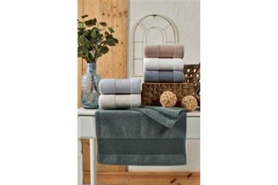 Şikel 6'Lı Paket Banyo Cotton Havlu Alvin 90*150 Cm