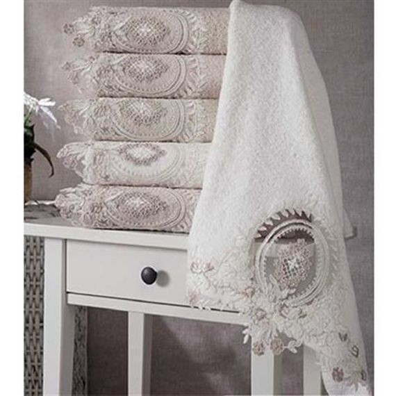 PUPİLLA BAMBOO GUIPURE 6 TOWEL 50 * 90 OLİVER