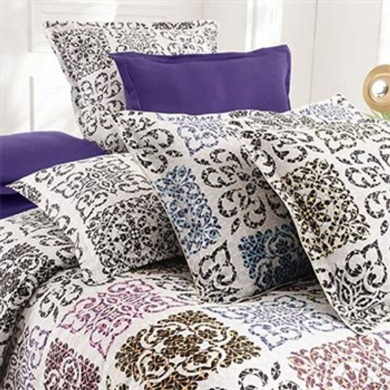 Комплект постільної білизни SAREV SATEN KING SIZE NIGHT SHINE V1 2Y D для сімейних ліжок - фото 3