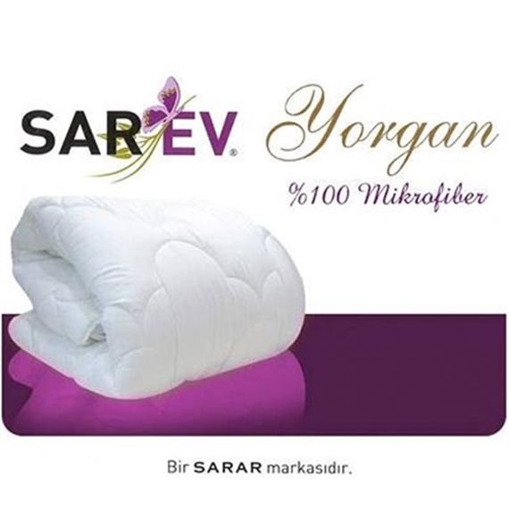 SAREV TEK KİŞİLİK MİCROFİBER YORGAN V1 BEYAZ - fotoğraf 1
