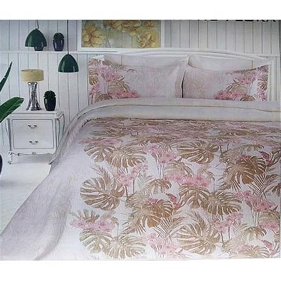 Двоспальне покривало MODA VOCE EXOTIC FLORA з квітковим дизайном