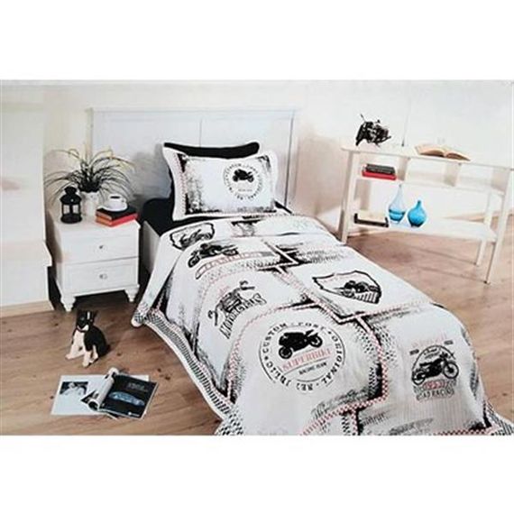FASHION VOCE SINGLE BED COVER MOTOCROSS