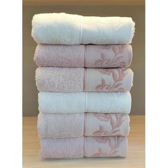PUPİLLA BAMBOO EMBROIDERED 6 TOWEL 50*90 KARISTO 1062