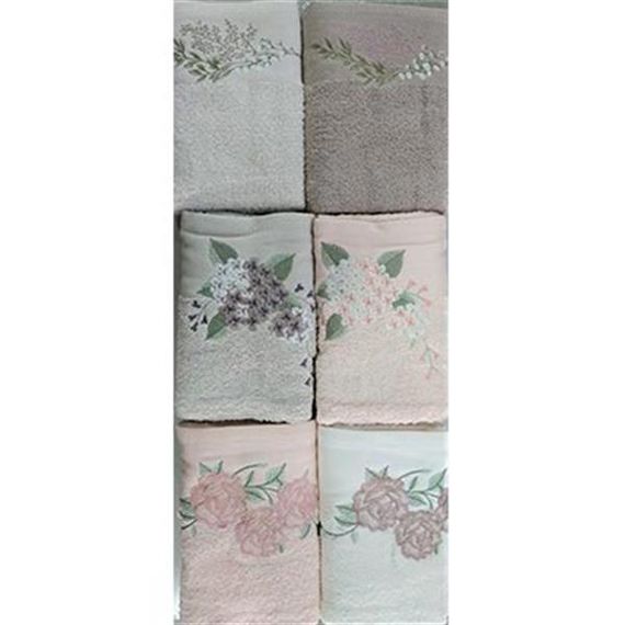 ŞIKEL COTTON 6 TOWEL 50*90 ELITE EMBROIDERED