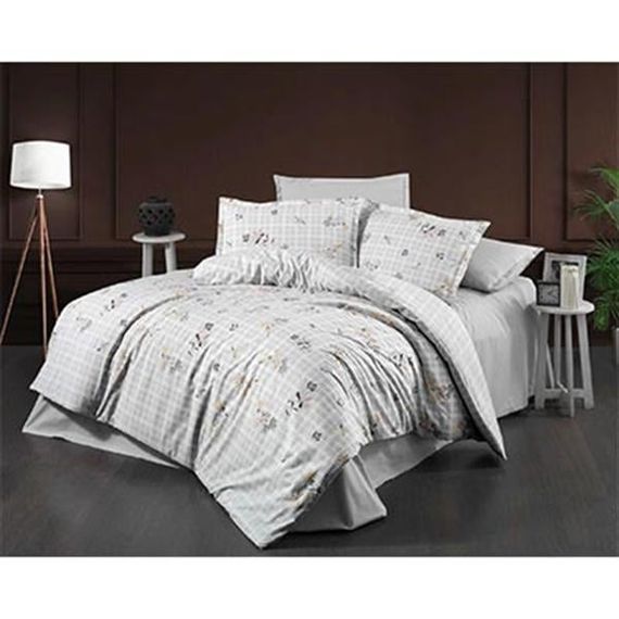 SAREV RANFORCE SINGLE BEDDING SET BAZAAR PERNA BEIGE