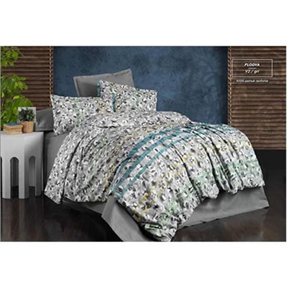 Постільна білизна SAREV Ranforce двоспальна набори Bazar Flodya сірого кольору