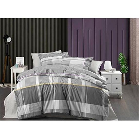 Комплект постільної білизни SAREV Ranforce двоспальний Rani сірий