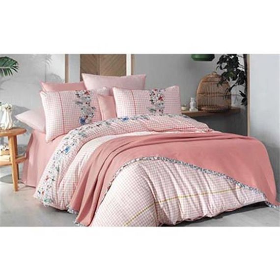 Комплект покривала для двоспального ліжка Sarev Exclusive Eva Bella Рожевий