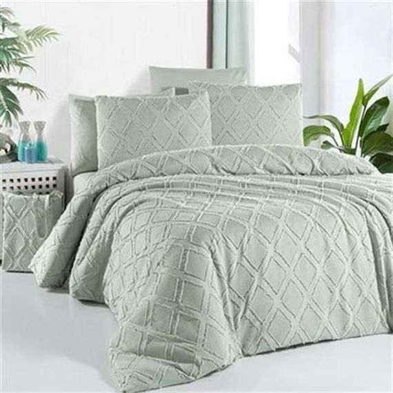 Комплект постільної білизни для двоспальних ліжок Nazik Home Arwen м'ятний - фото 1